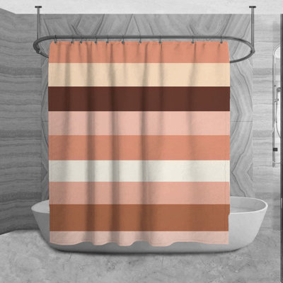 Rideau de douche à rayures
