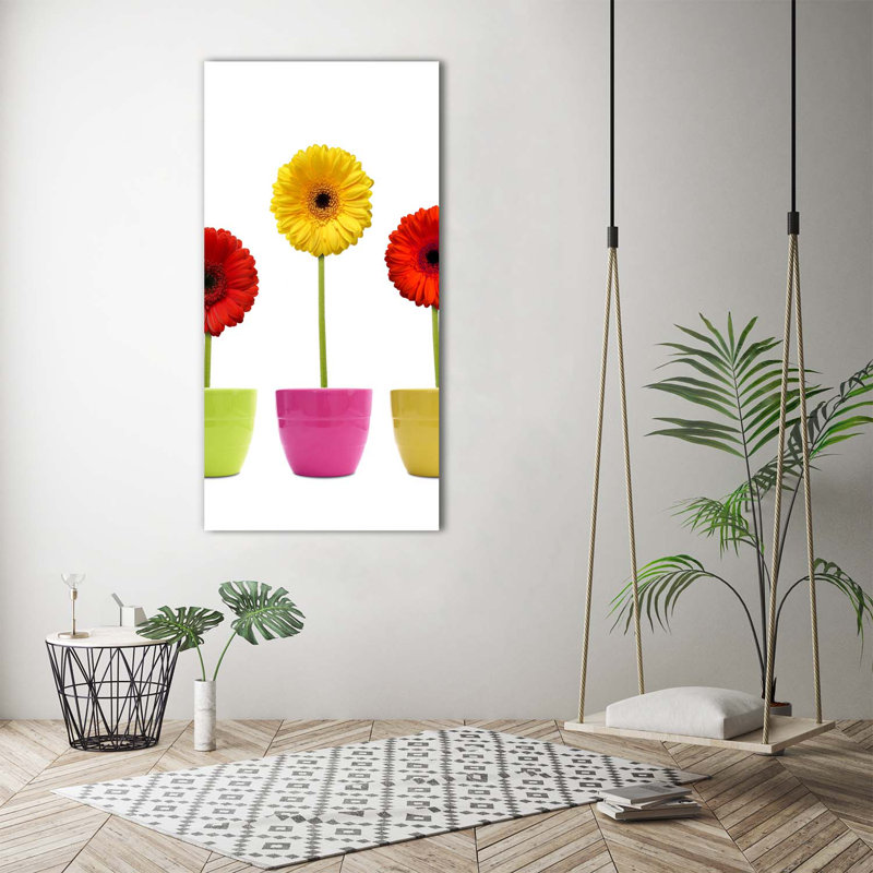 Colourful Gerberas - Wrapped Canvas Print