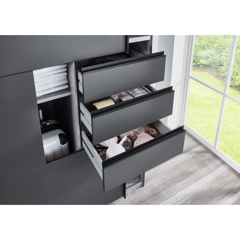 Leveda 3 Door Manufactured Wood Wardrobe