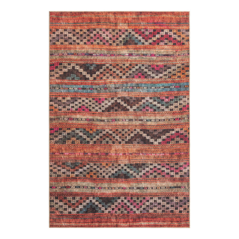 Chenille Geometric Indoor Rug, Rectangle 5' x 8'