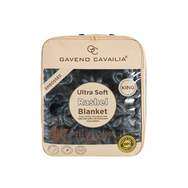 Arvelle Weighted Throw Blanket, Black