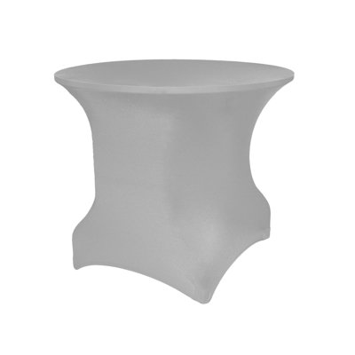 Eider & Ivory™ Round Spandex Stretch Tablecloth - Fits Tables 30" High