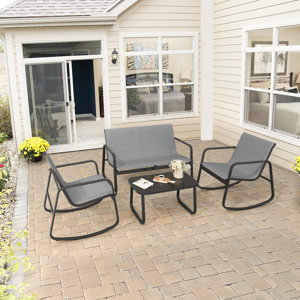 Charisa 4 - Person Outdoor Seating Group (incomplete 1 box only)