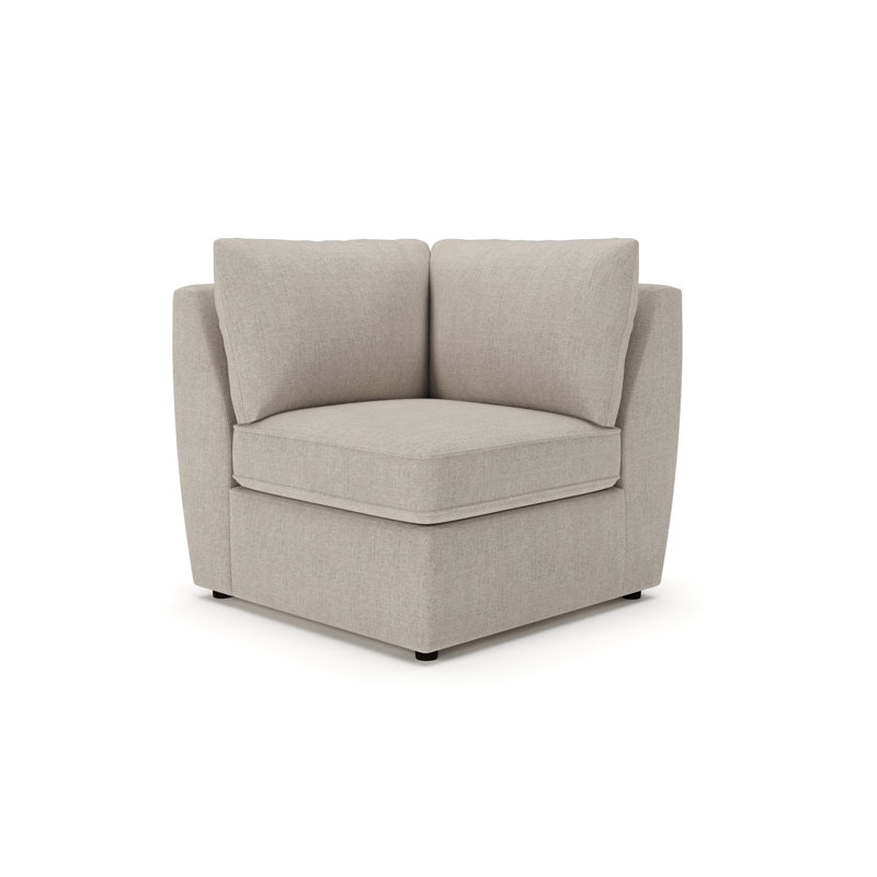 Chaise d'angle rembourrée Halston, Valet carbone
