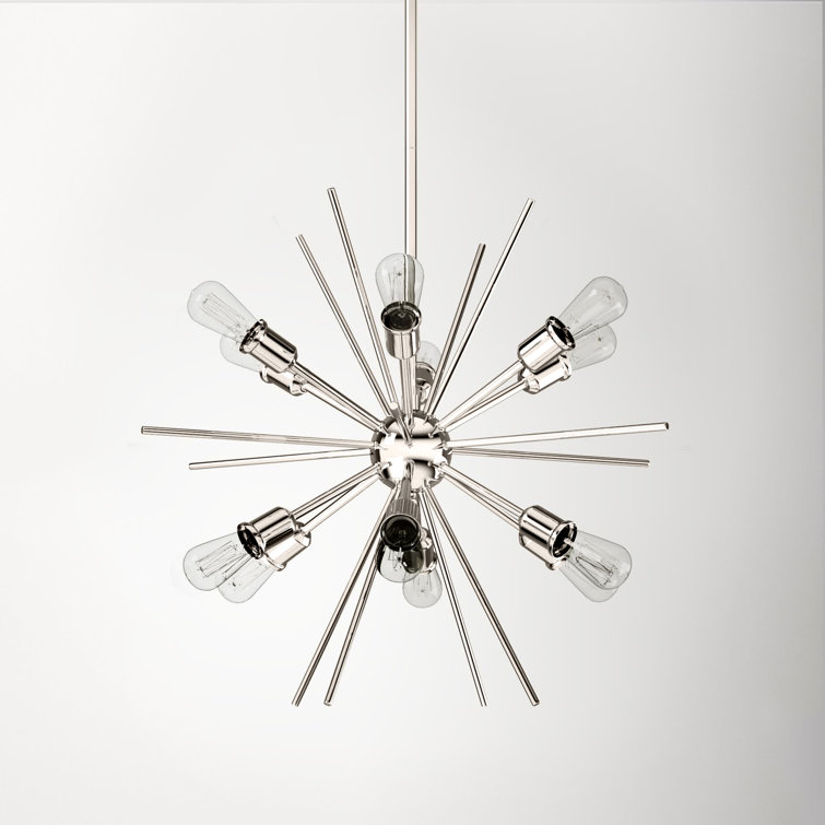 Morrison 12 Light Metal Dimmable Sputnik Chandelier