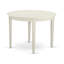 L'ensemble de mobilier de salle à manger 5 pièces comprend une table ronde et 4 chaises Parson rembourrées en tissu de polyester, 42 x 42 pouces, lin blanc-1387362669