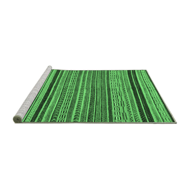 Kefira Washable Geometric Indoor Rug, Square 3'