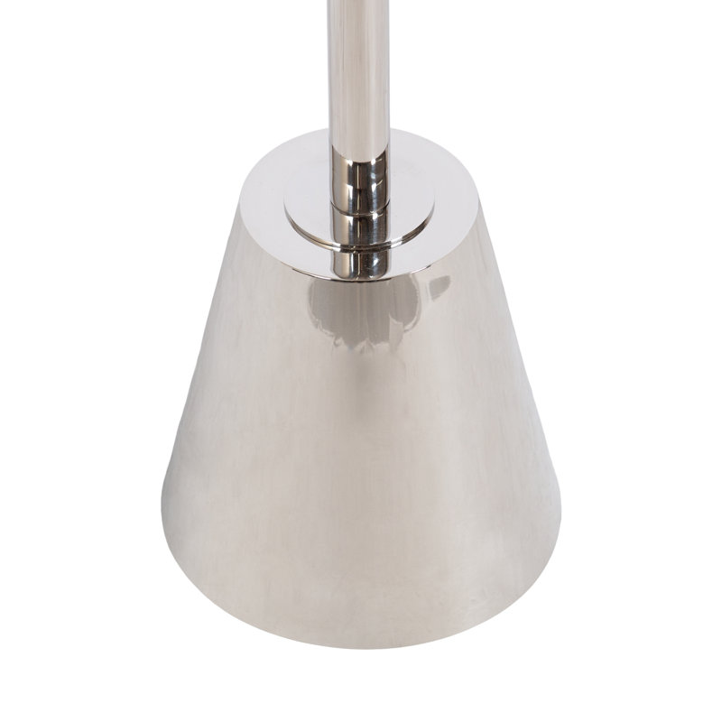 Table de bout Cemil, Argent argent, Blanc, H 22 po x l 10 po x P 10 po