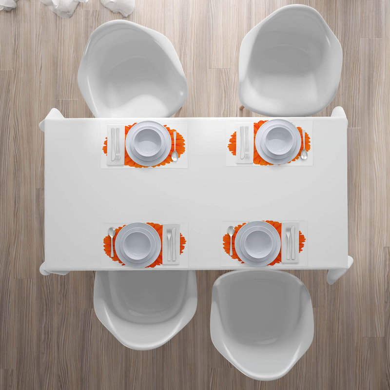 Polyester Floral Rectangle Placemat