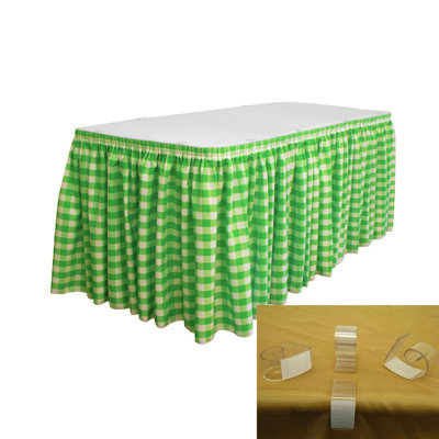Burkinshaw Checkered Tableskirt