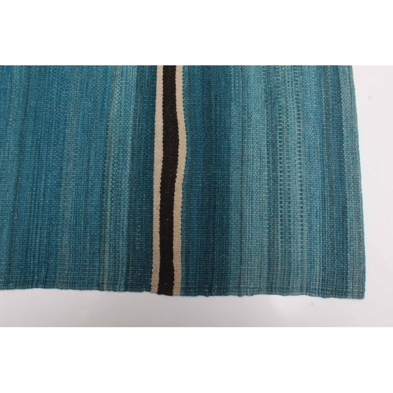 Kilim turquoise Chambéry 4 pi 11 po x 7 pi 8 po