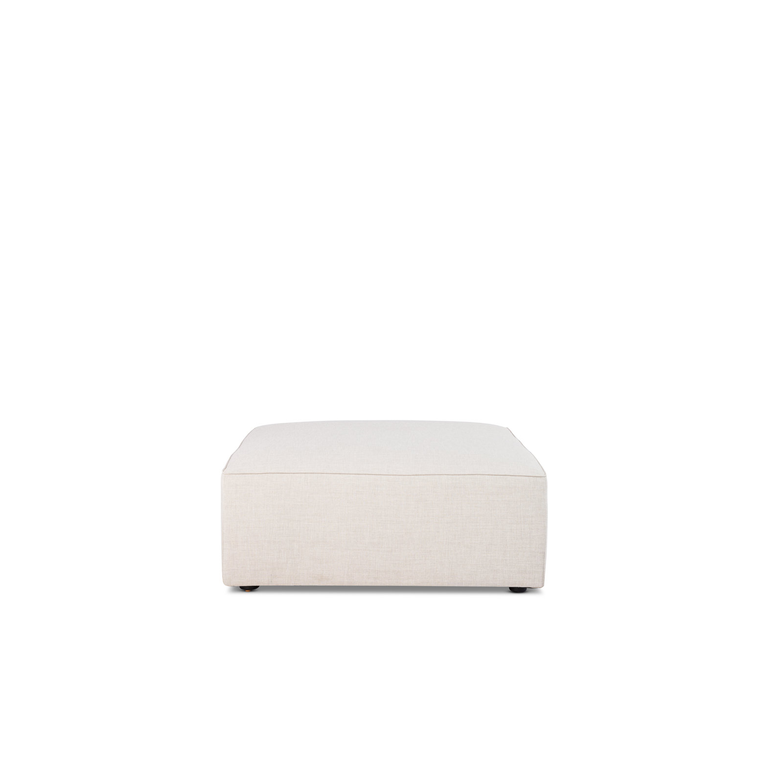 Del Upholstered Sectional, Bella White Polyester