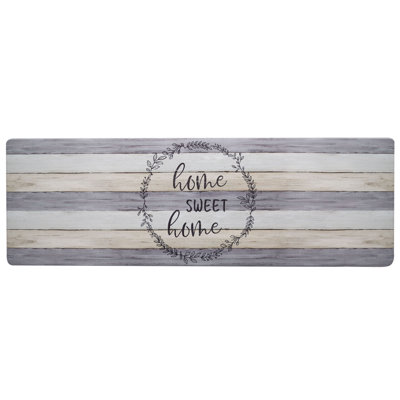 Floral Water Resistant Anti-Fatigue Non-Skid Kitchen Mat