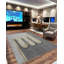 Tapis de salon lavable à la machine Melnick 7705 - 5 x 8 (5 pi 2 po x 7 pi 5 po), gris