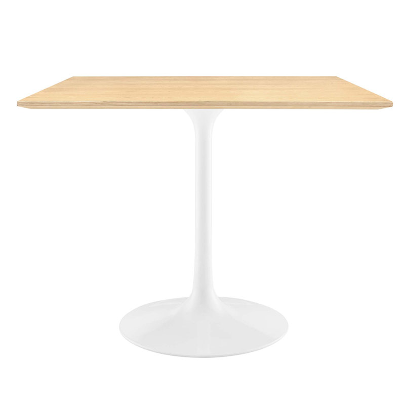 Lippa Square Wood Grain Dining Table, Natural, 36" L x 36" W