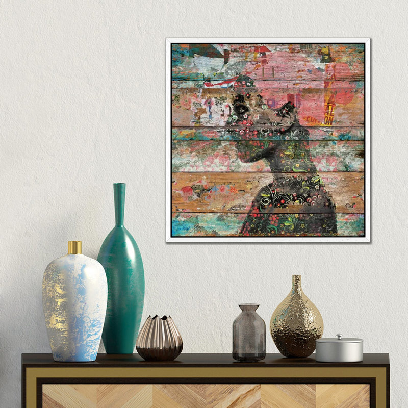 Inner Nature (Profile Of Woman) 1 Piece Wall Art on Canvas, 45.72 cm H x 45.72 cm W, White Floater Framed
