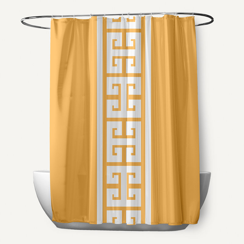 Hancock Striped Shower Curtain, Yellow