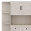 Armoire de vestibule multifonctionnelle gauche-droite avec rangement et crochets, armoire de rangement / arbre d'entrée 2 en 1