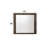 Elettra Rustic Walnut Finish Mirror