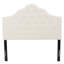 Tête de lit tapissier capitonnée de taille grand, tête de lit en bois massif avec pieds en métal durables, tête de lit grand à hauteur réglable, tête de lit en tissu au design moderne capitonné