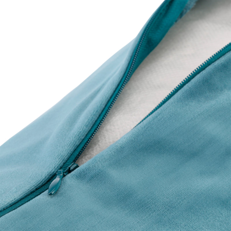 Rectangular Cushion, Duck Egg Blue/Natural
