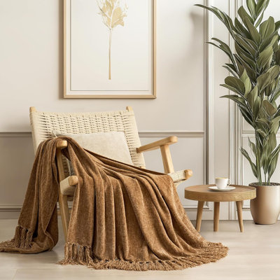 Soft Chenille Throw Blanket