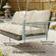 Banc de patio extérieur avec porte-gobelet