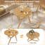 Table basse ronde 2-en-1 avec hauteur réglable