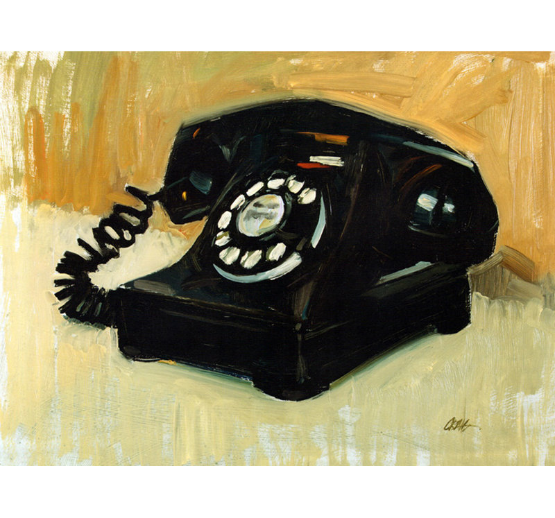 Téléphone, H 18 po x l 24 po
