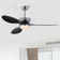 52'' ABS Blades Ceiling Fan With Lights And DC Remote, DC Motor Modern Ceiling Fan With 3 ABS Fan Blades & 2 Down Rods, Indoor Ceiling Fan With Light For Bedroom,Living Room