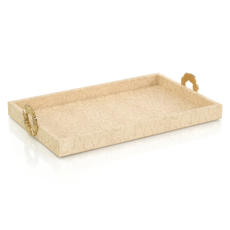 Petit plateau en peau de serpent Dazzle Vegan
