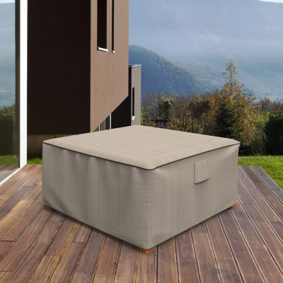 Miguel Outdoor Square Side Table/Ottoman Cover by Arlmont & Co.