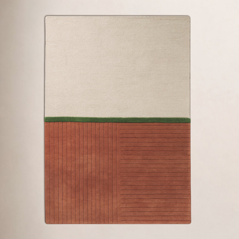 Decor Wool Area Rug, Rectangle 5'3" x 7'6"