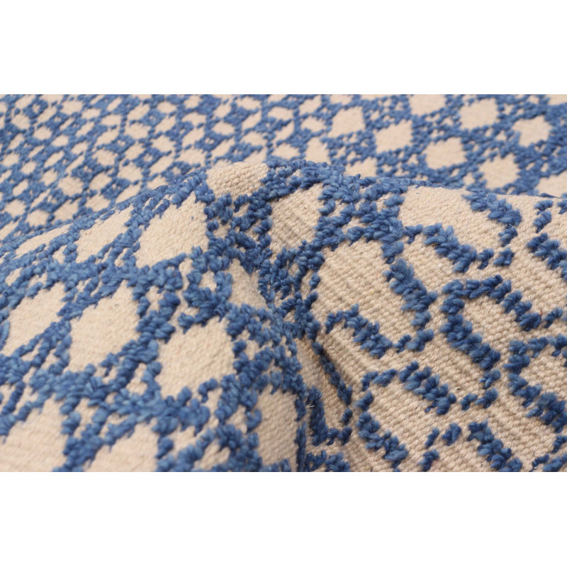 Tapis bleu Tangier 5 pi 4 po x 7 pi 7 po