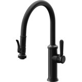 Davoli Pull-Down Kitchen Faucet with Squeeze Sprayer - Low Arc Spout