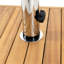 Pied de parasol carré avec tube en acier inoxydable - 44,7 cm x 44,6 cm