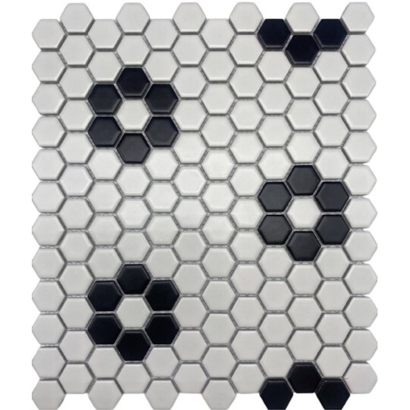 Carreau de mosaïque en porcelaine pour mur et plancher 1 "x 1" Cascade