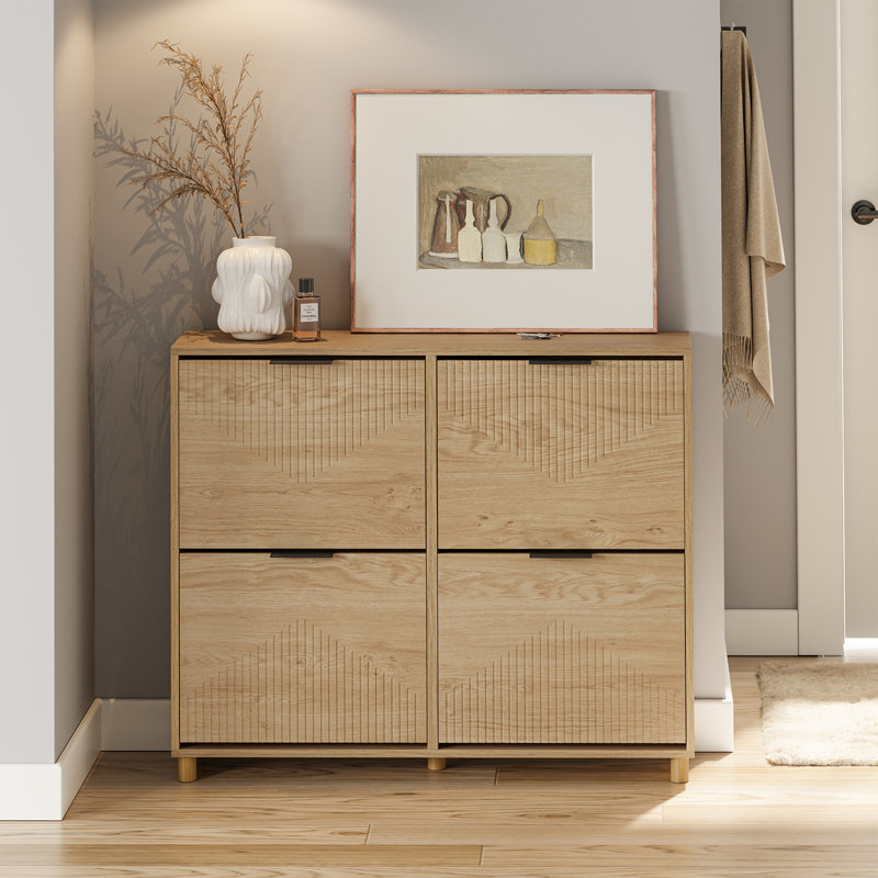 16 Pair Flip Down Shoe Storage