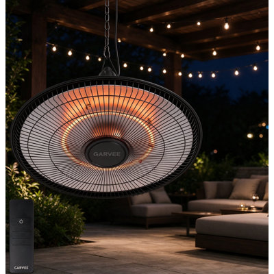 Chaufferette suspendue au plafond 1500W, boîtier IP65