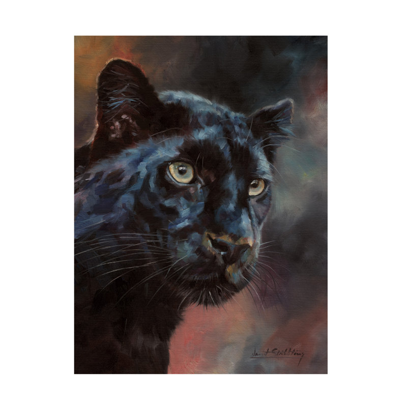 «David Stribble Black Panther», art sur toile, H 14 po x l 19 po
