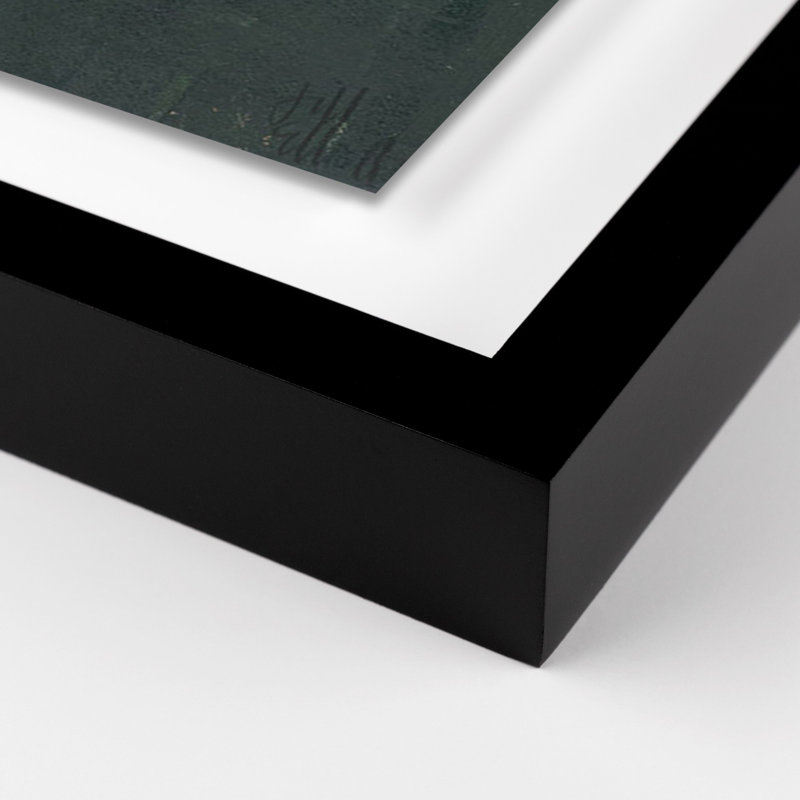 An Invitation Painting by Jill Elliott, Black Floater Framed Canvas, 32" H x 24" W, Black