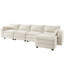 Canapé modulaire en L pour salon, beige-106453470