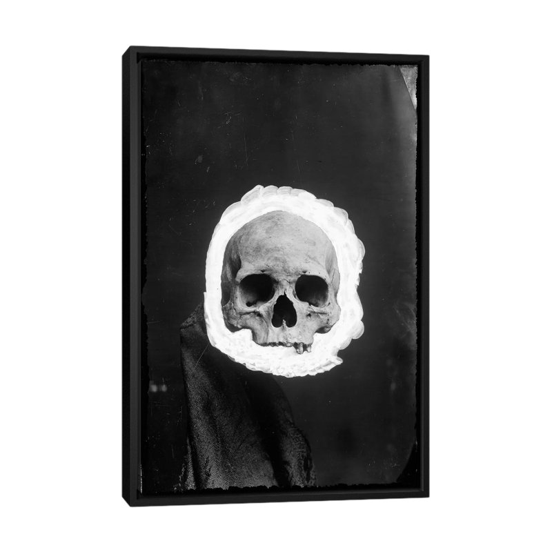 Albree, impression sur toile tendue, H 26 po x l 18 po x P 1,5 po, Toile avec cadre noir, Pas de tapis