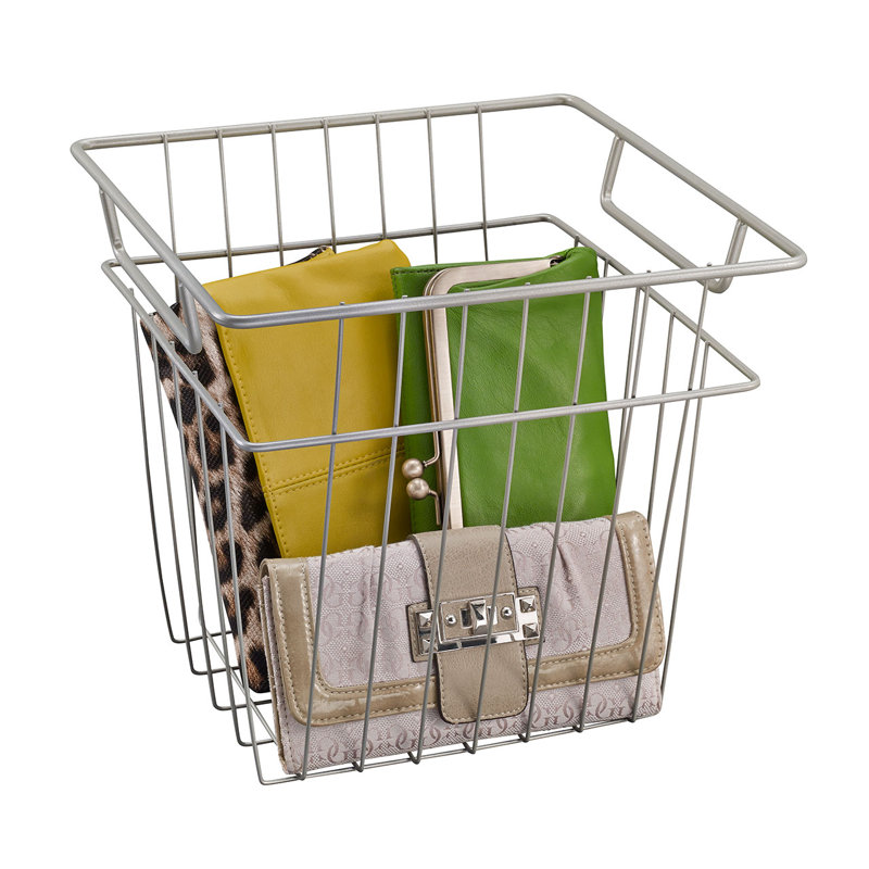 Closet Refresh Wire Basket Storage Container for Wardrobe by ClosetMaid, 26cm H x 27cm W x 27cm D