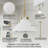1-light 12'' Dimmable Antique Brass Modern Cone Pendant Light for Kitchen Island.Features Cloud Glass Shade.-1313278548