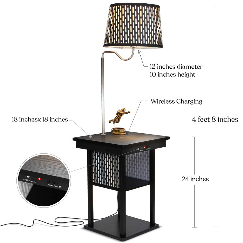 Table de chevet noire Karrington