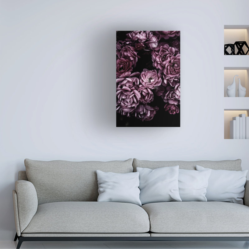 Art sur toile, Roses marines Bohmer, H 19 po x l 12 po