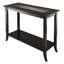 Mashpee Open Low Shelf Console Table in Dark Espresso, 29.81'' H X 39.96'' W X 13.46'' D