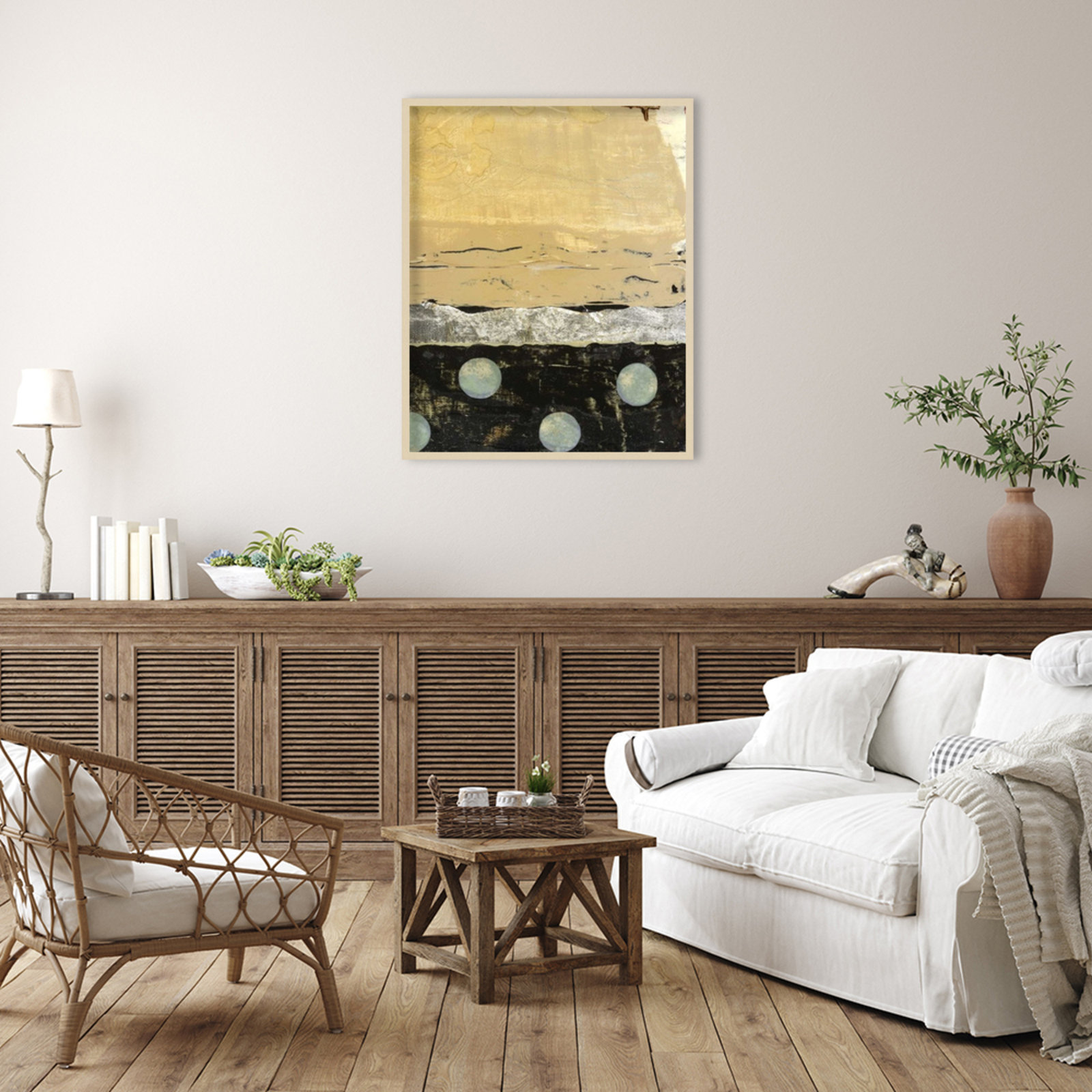 Dirty Weather II by Maurin Wood Framed Wall Art Print, 41" H x 33" W, Brown