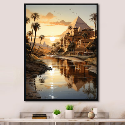 Pyramides égyptiennes égyptiennes III sur toile